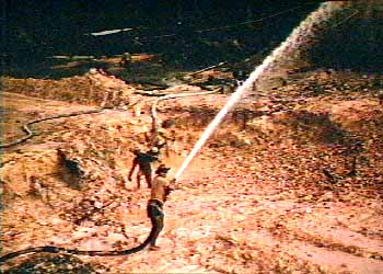 Gold mining operations near Kilometer 88